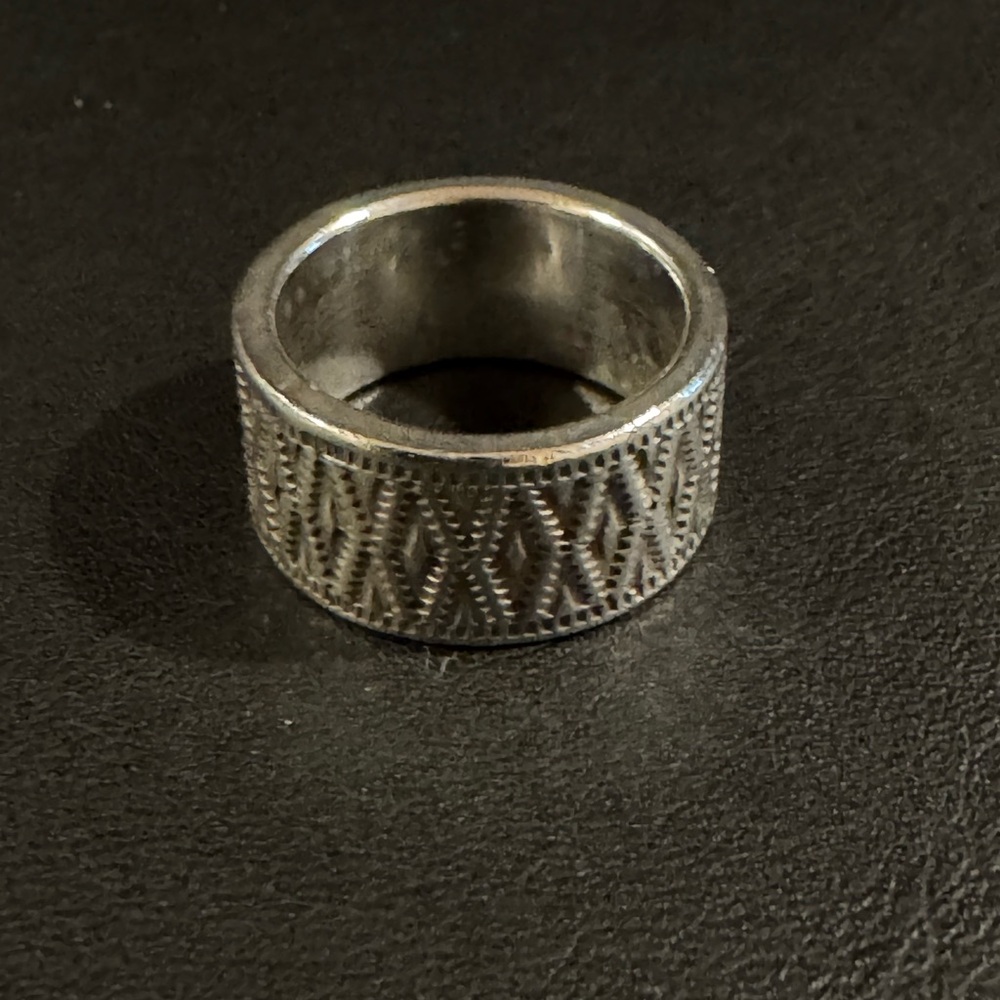 Sterling Silver Patterned Ring - image 3